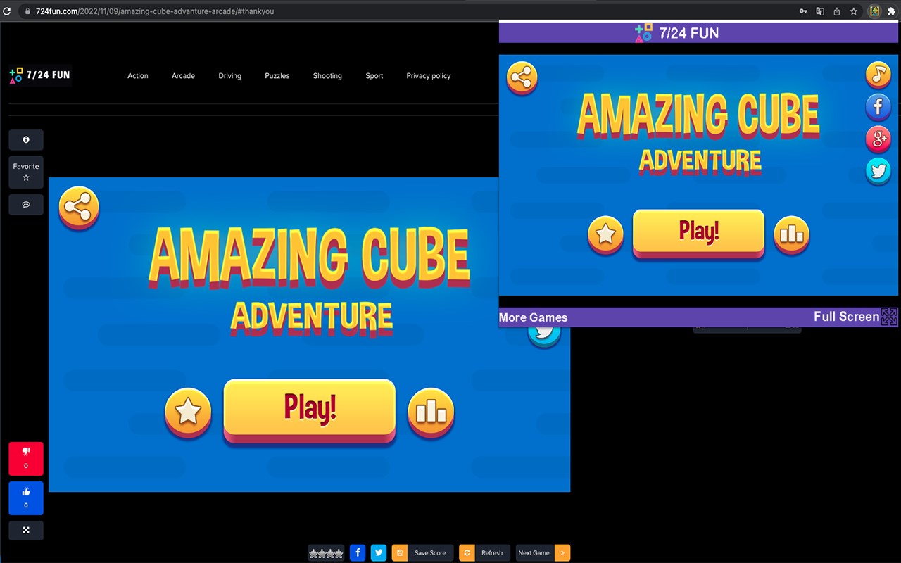 Amazing Cube Adventure Unblocked Game