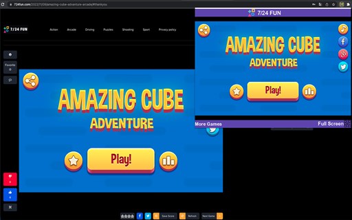 Amazing Cube Adventure Unblocked Game - Exciting Cube Platformer