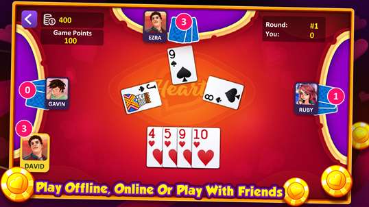 Hearts Card Game Free screenshot 4