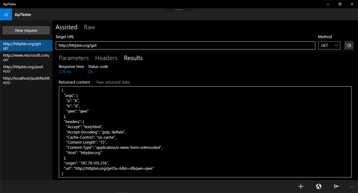 #1. ApiTester (Windows) 来自: Washington Araújo Ramos