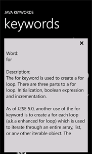 Java Keywords screenshot 3