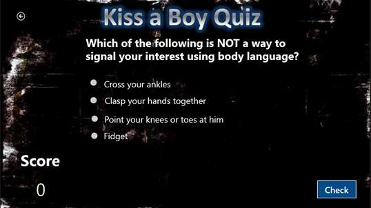 kiss quiz screenshot 2