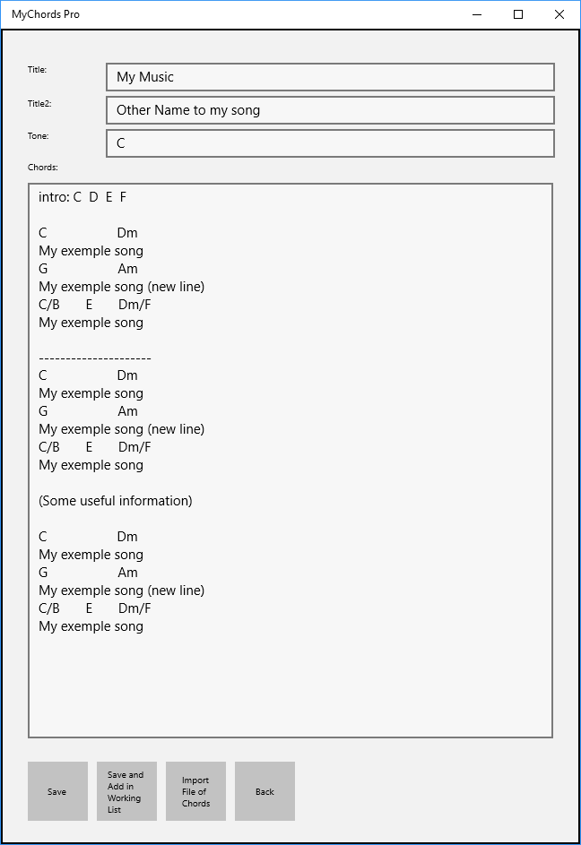 Mychords