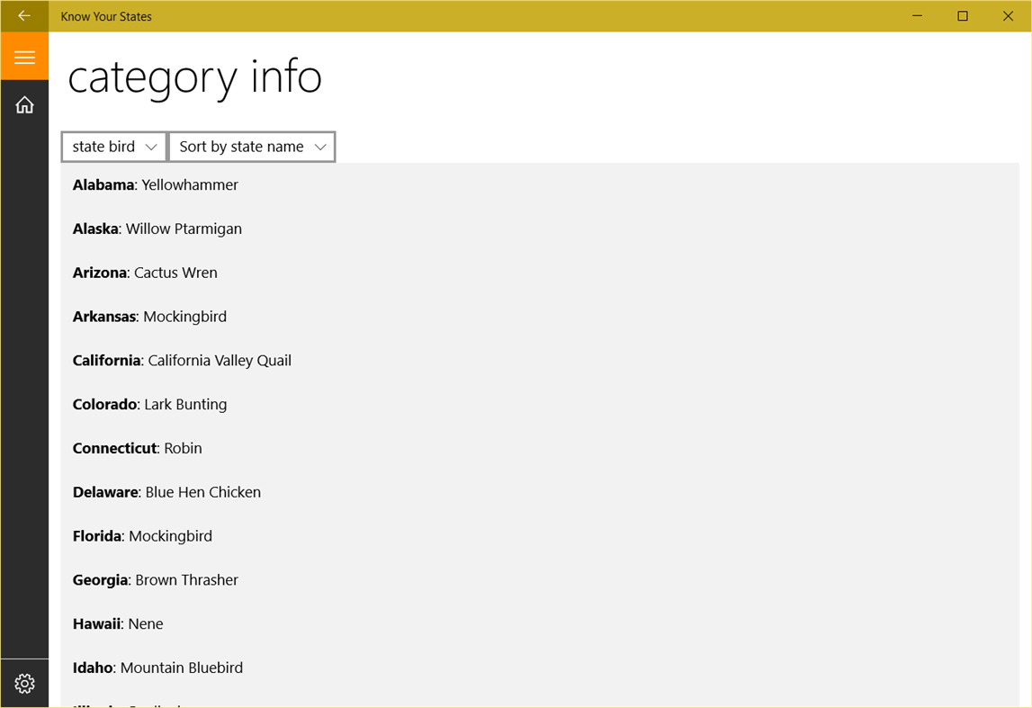 #4. Know Your States (Windows) Podle: gregstoll.com