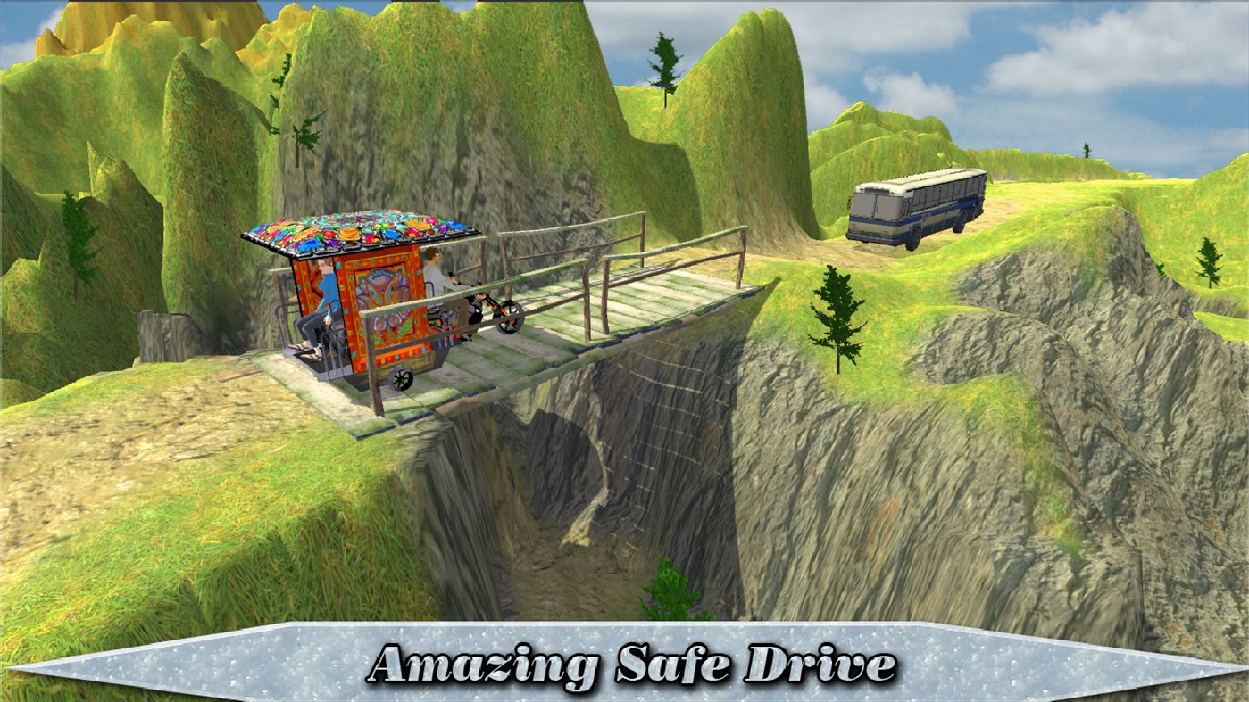 #2. Real Tuk Tuk Rickshaw Driver 2017 : Chingchi Rickshaw Game (Windows) 由: Big Bytes Games