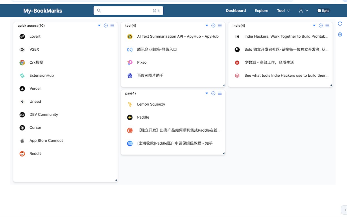 Bookmark Dashboard: Powerful Bookmark Manager