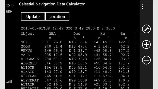 free download celestial navigation calculator