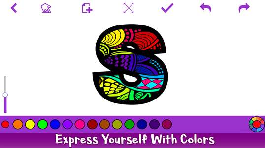 Alphabets Coloring Book Pages screenshot 2
