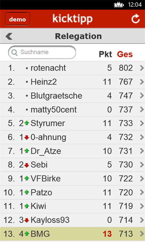 Kicktipp Screenshots 1