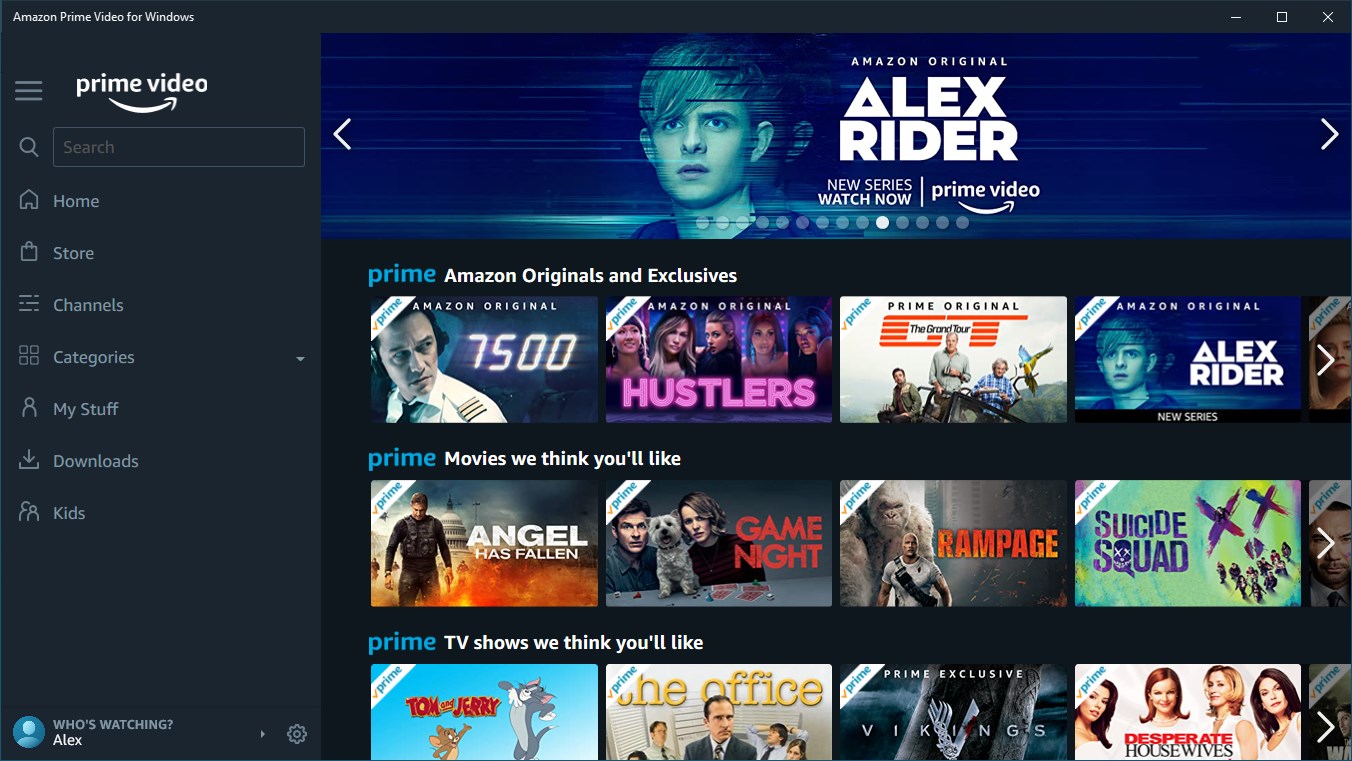Amazon Prime Video UWP