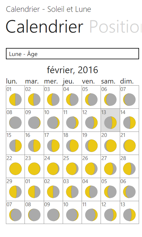 Acheter Calendrier Soleil Et Lune Microsoft Store Fr Ch