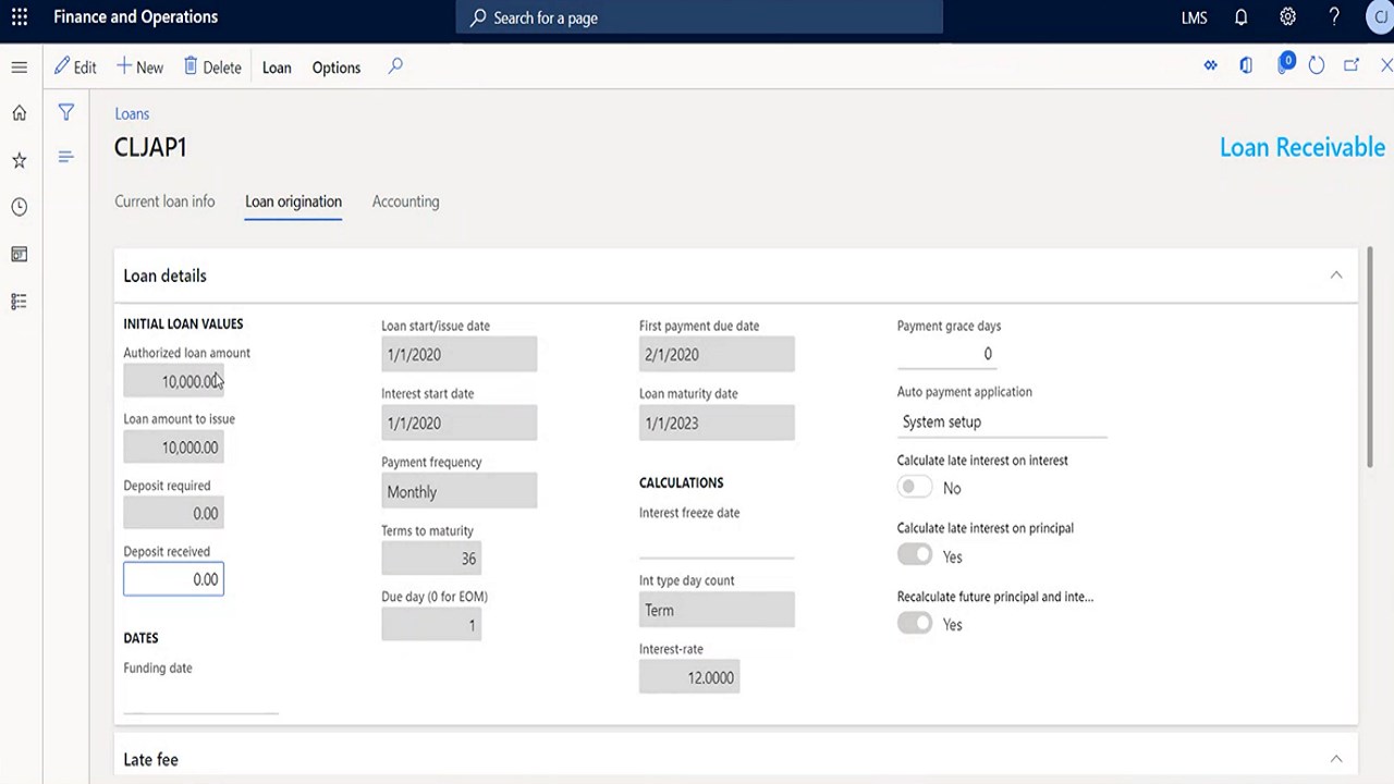 Snapshot 3 of Loan Management System