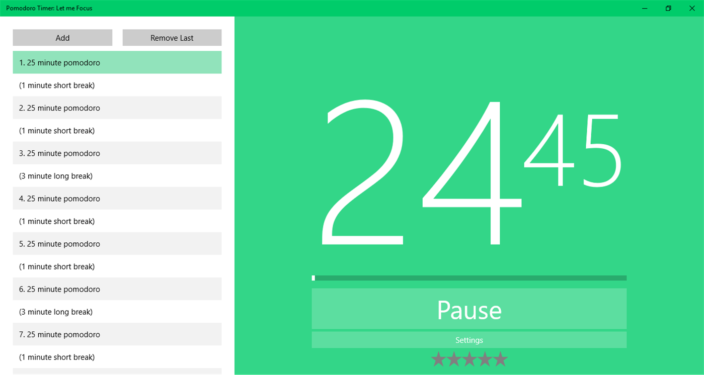 #2. Work and Study Timer Let me focus (Windows) Με: Best Apps for Windows