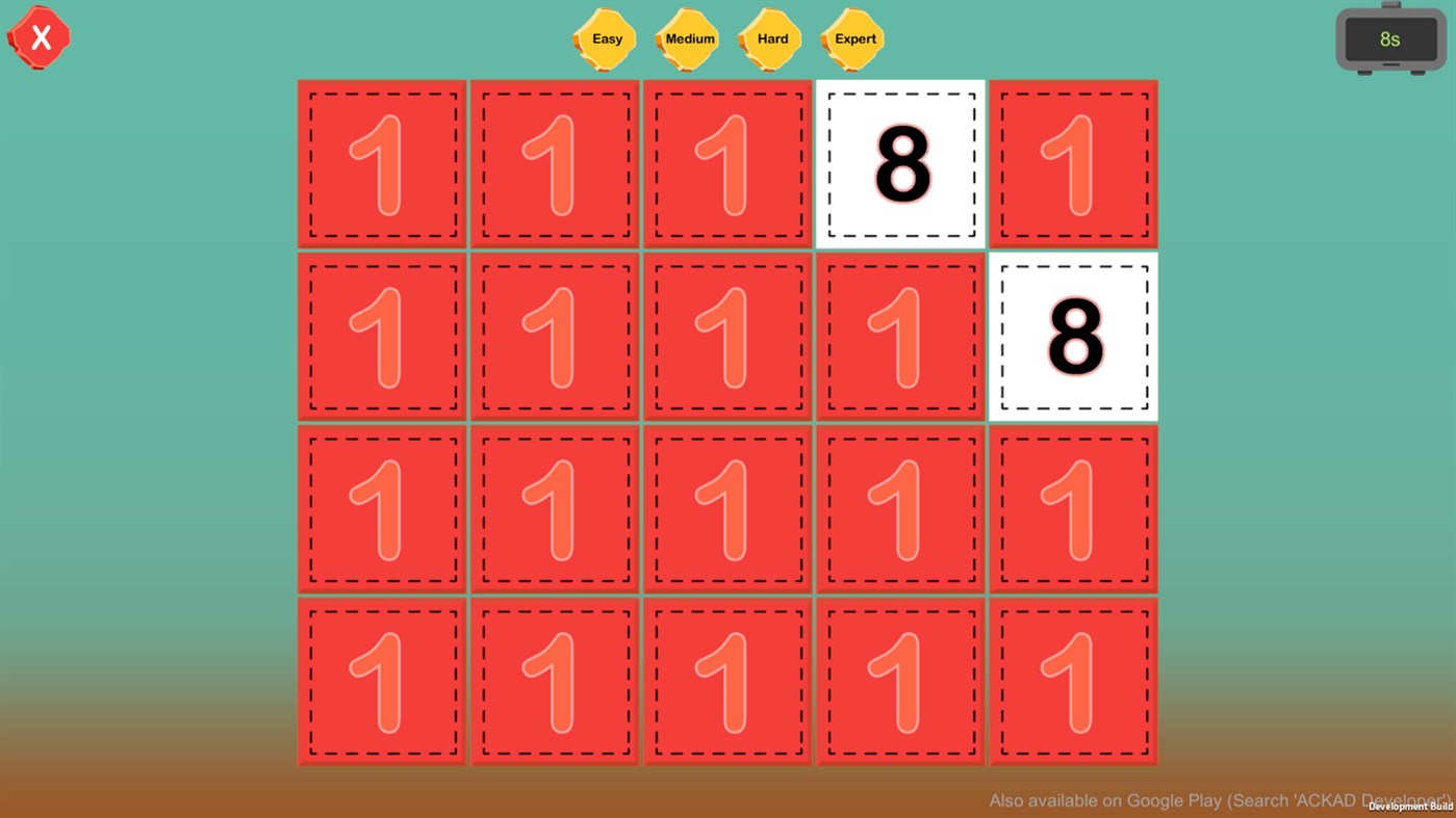 #3. Memory Game for All (Windows) Przez: ACKAD Developer