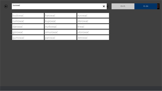 Polish<>English Dictionary screenshot 1