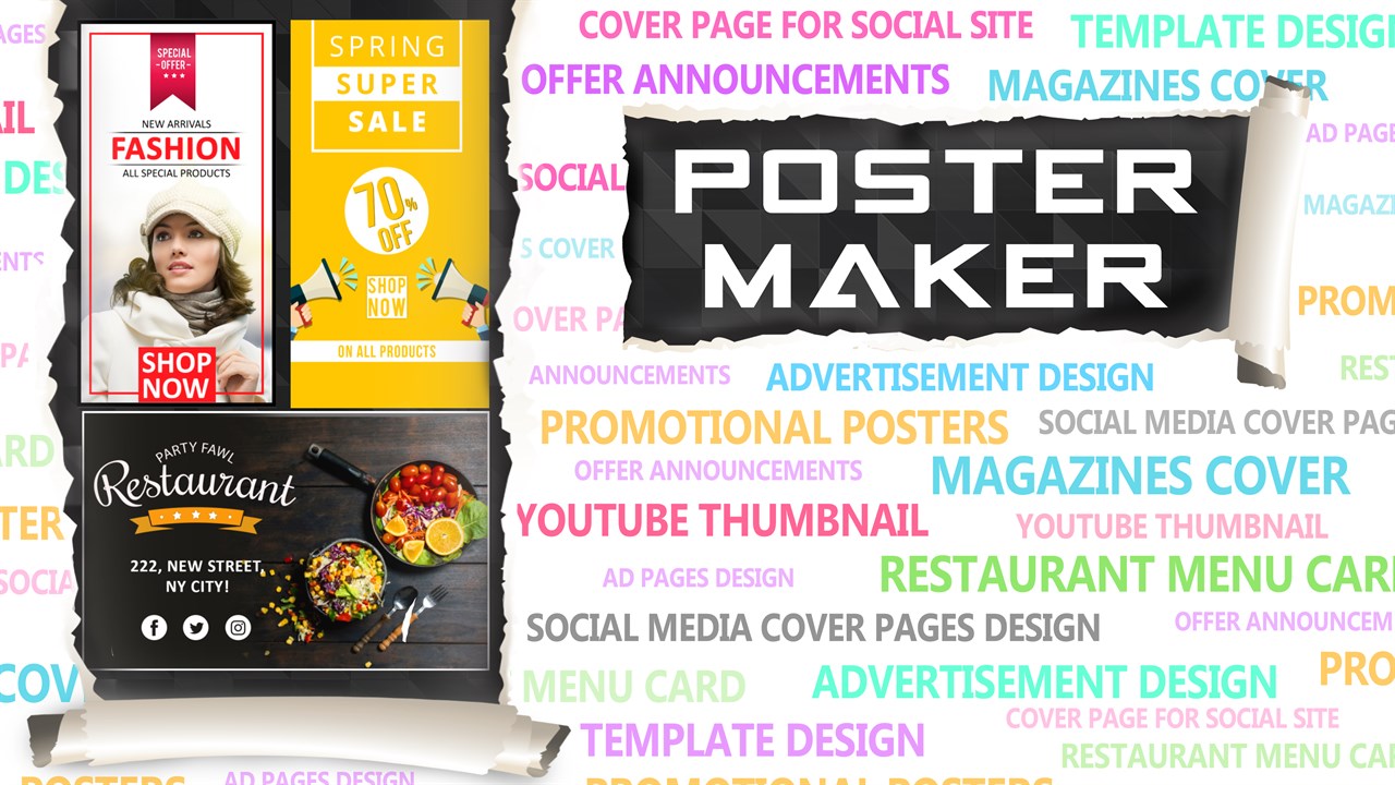 Get Poster Maker Thumbnail Cover Flyer Ad Page Designer Microsoft Store En Gb