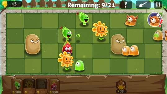 Plants vs Monsters : Zombie Craft screenshot 1