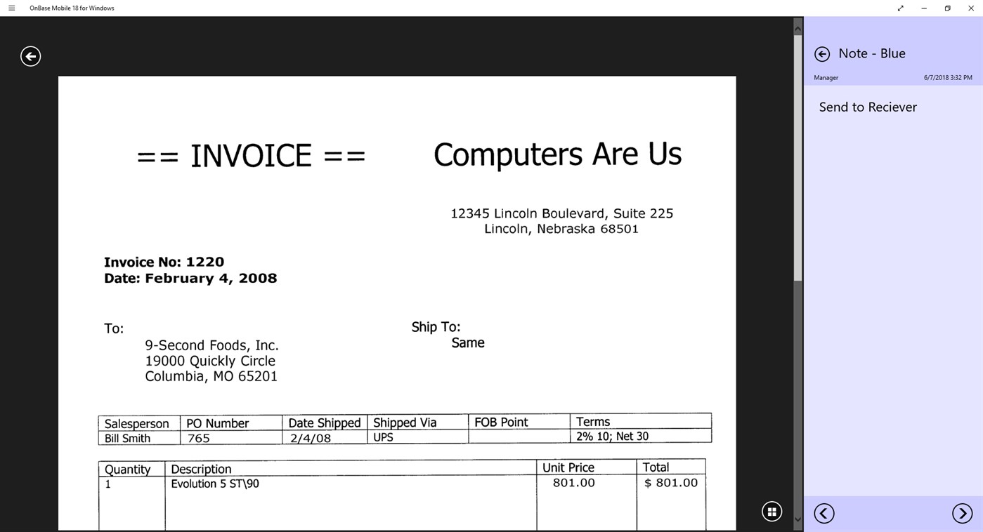 #2. OnBase Mobile 18 for Windows (Windows) Ved: Hyland Software