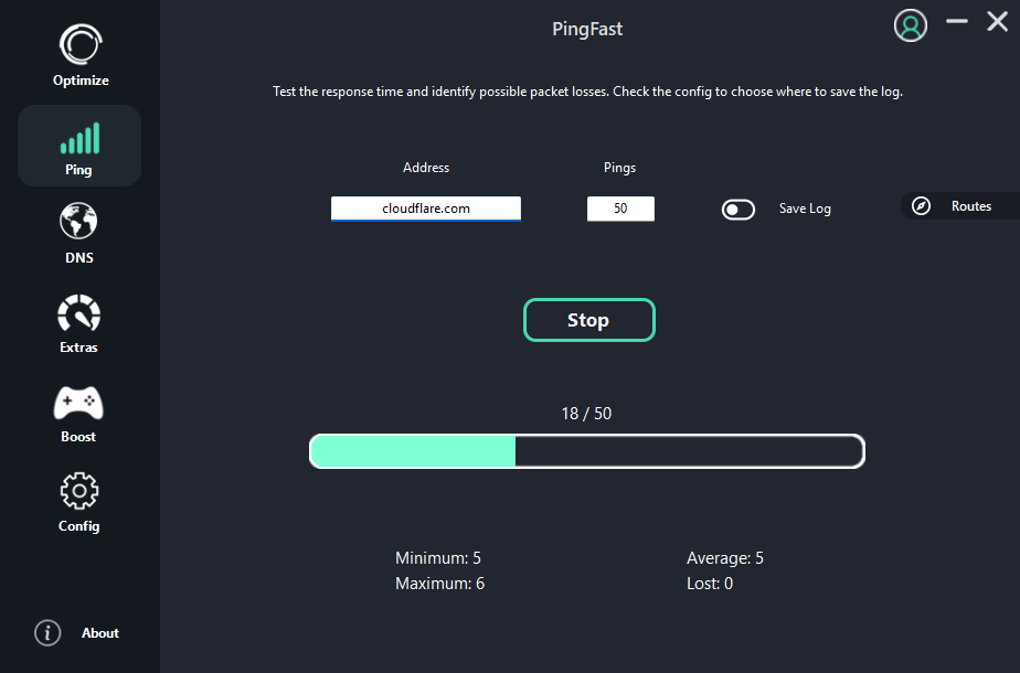 PingFast screenshot