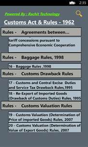 Customs Act & Rules - 1962 screenshot 4