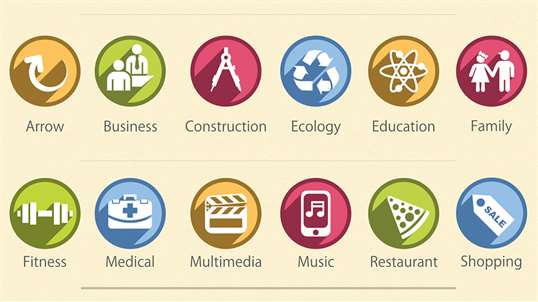 Clipart Collection - Icons for MS Office Document, Presentation, Website and User Interface screenshot 2