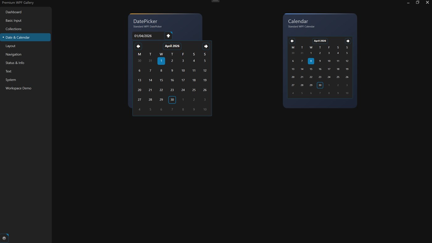 #8. WPF Gallery – AtomicUI (Windows) Ved: AtomicApps