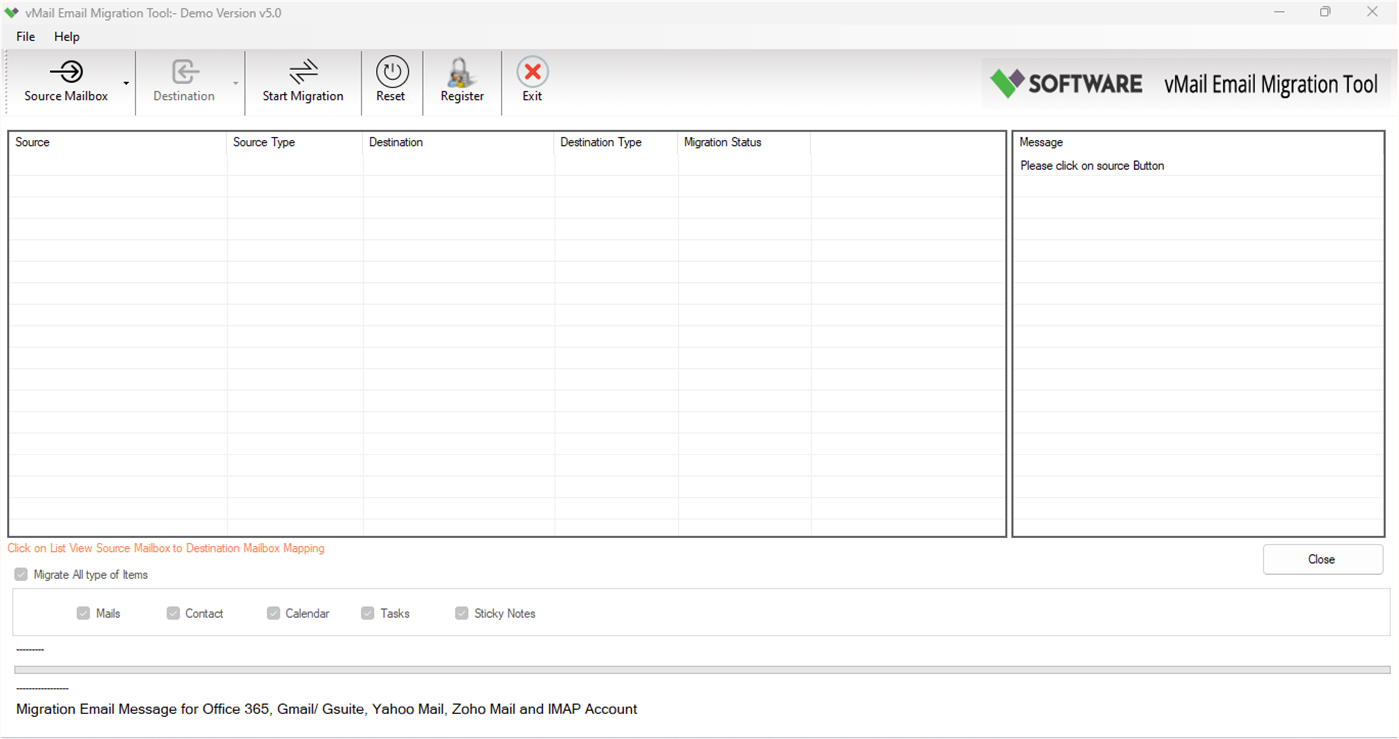 #1. Email Migration Tool - Tenant to Tenant Migration (Windows) By: VSOFTWARE