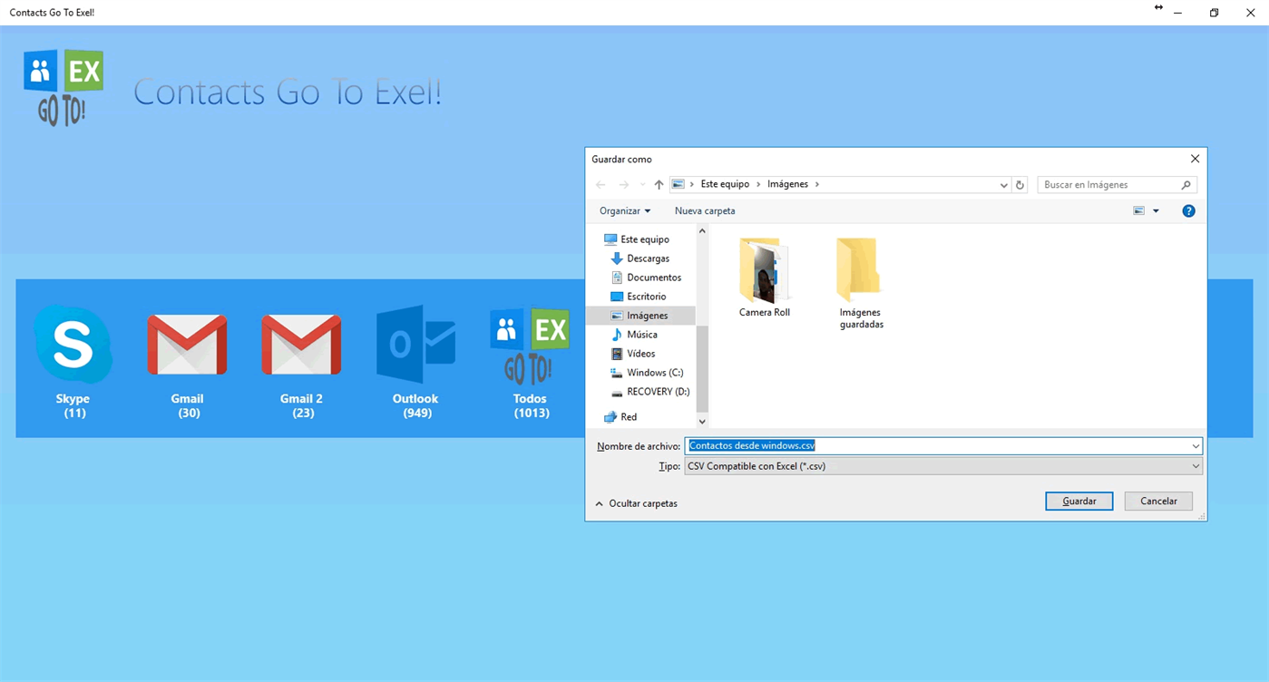 #2. ContactXport (Windows) Podle: DevelJOPH
