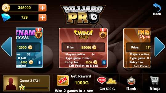 Pool Billiard Pro screenshot 1