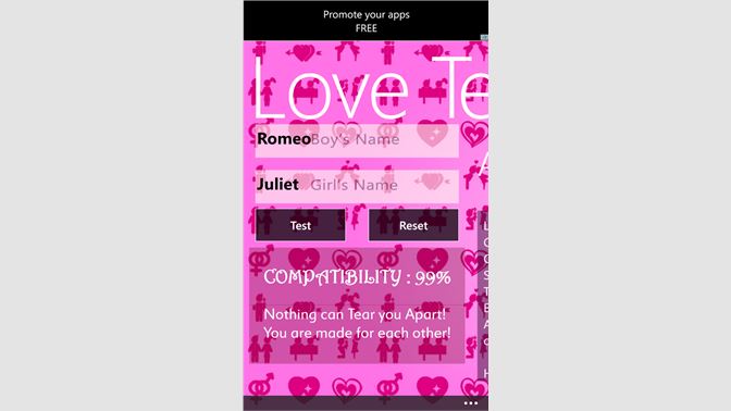 Compatibility test free name love Love Calculator