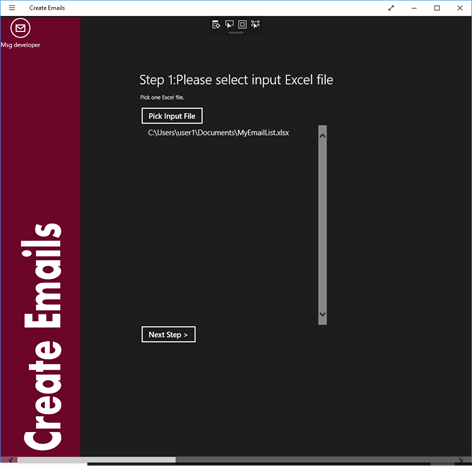 Create Emails Screenshots 1