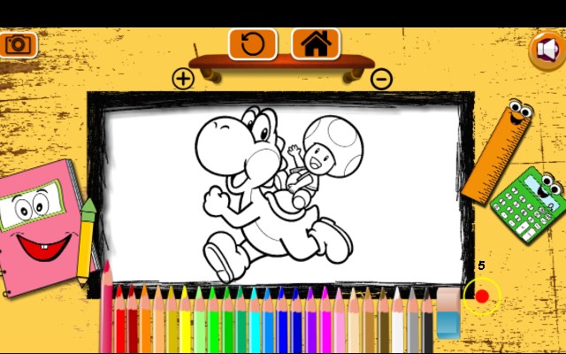 Mario Coloring Book Game