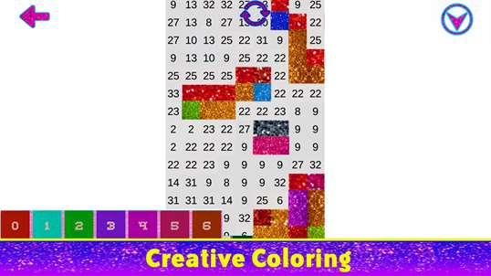Flowers Glitter Color By Number: Pixel Art, Sandbox Coloring screenshot 4