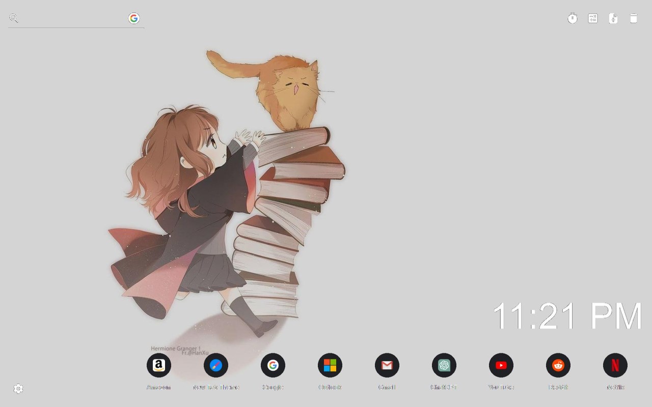 Harry Potter Chibi New Tab Wallpaper Theme