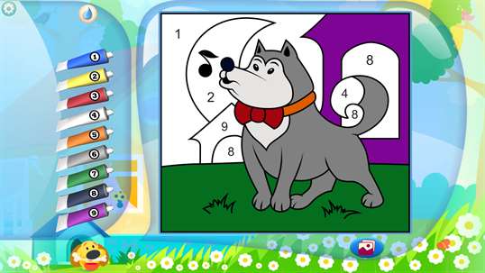 Color by Numbers - Dogs screenshot 2