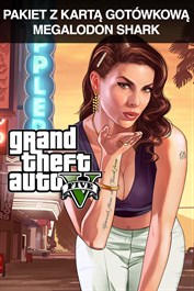 Pakiet Grand Theft Auto V i karta gotówkowa Megalodon Shark