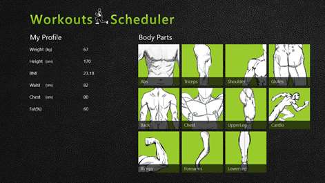Workouts Scheduler Screenshots 1