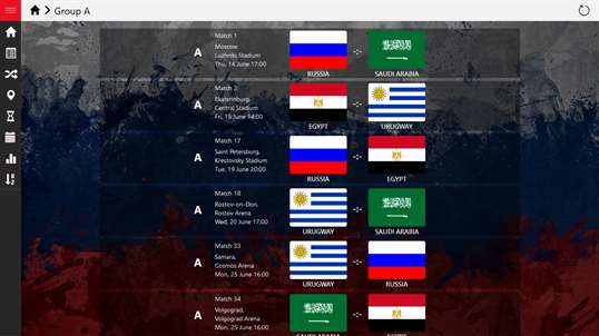 Russia 2018 Schedule screenshot 8