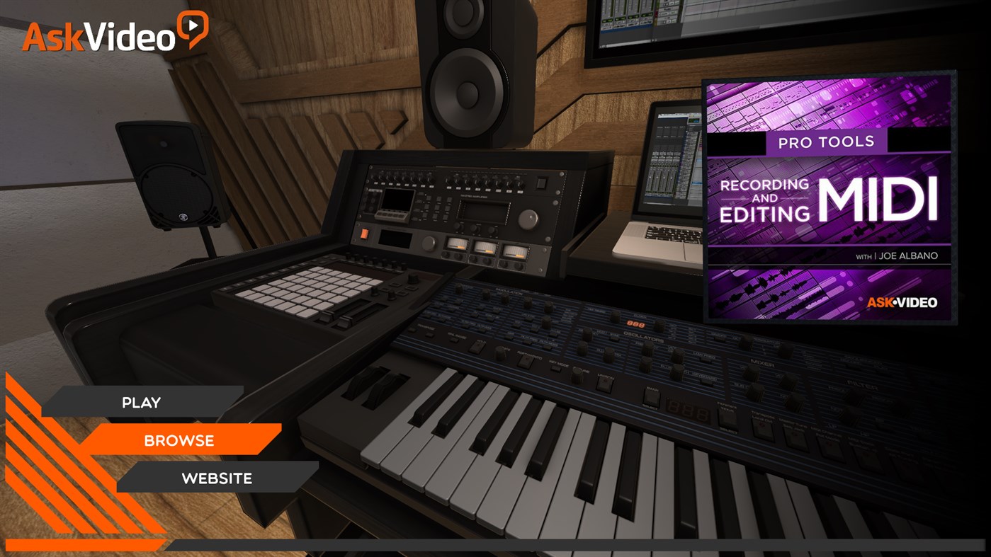 #1. Recording and Editing MIDI Course For Pro Tools (Windows) De: AskVideo