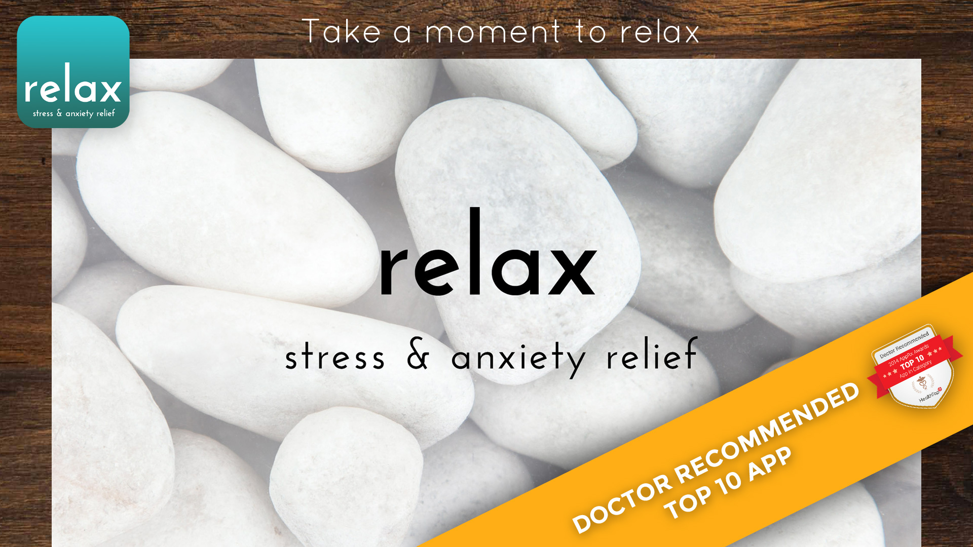 Relax not stress. Take this moment