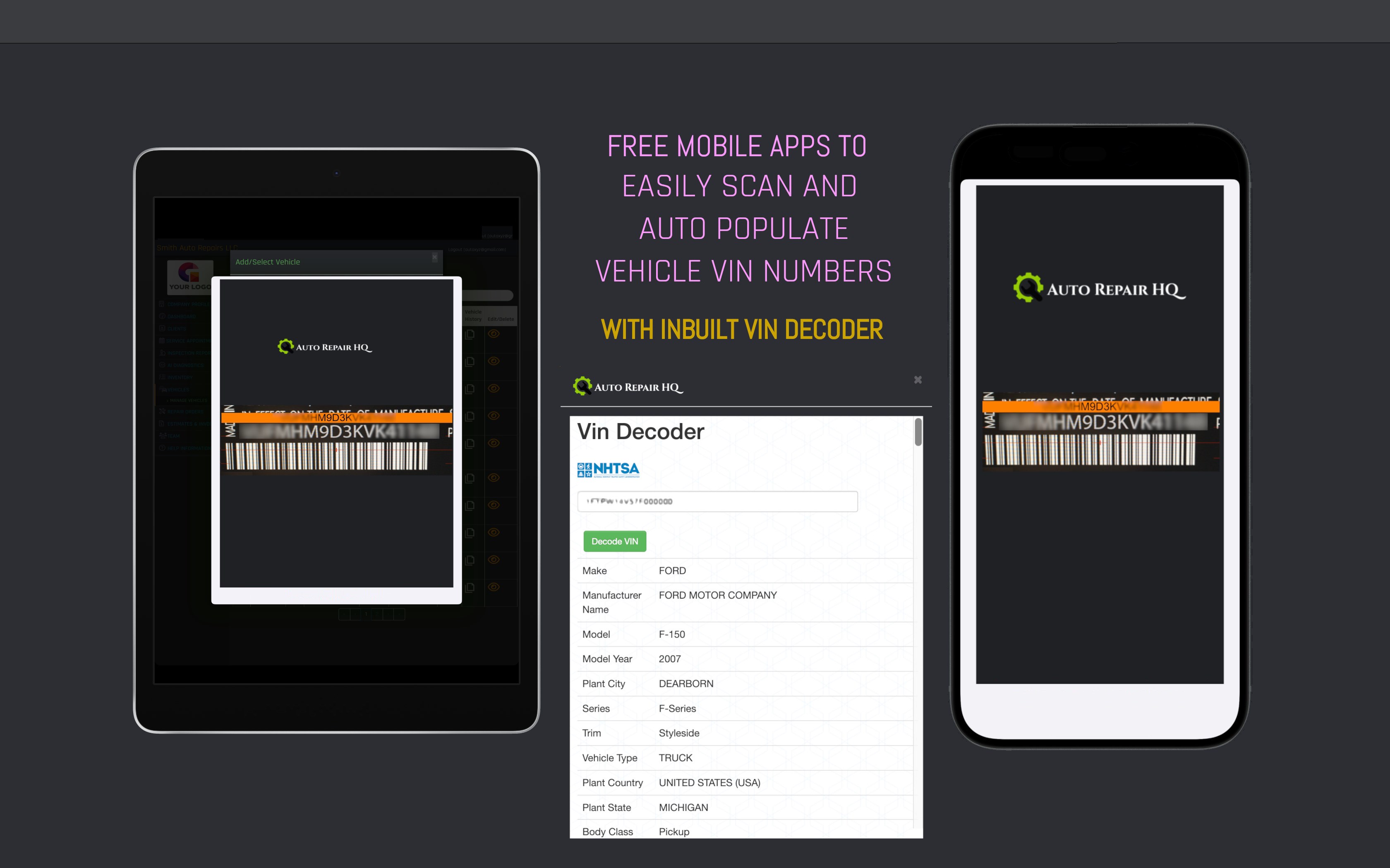 Auto Repair HQ - Auto Repair Software screenshot