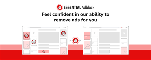 Essential Adblocker - Ad-free experience! marquee promo image