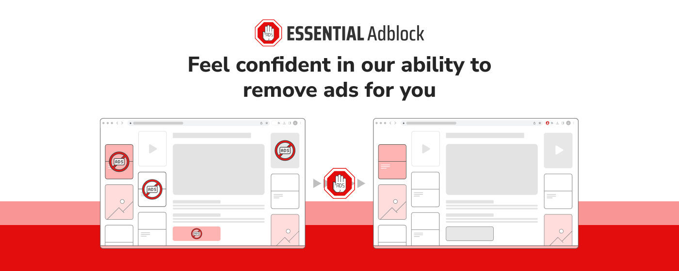 Essential Adblocker - Ad-free experience! marquee promo image
