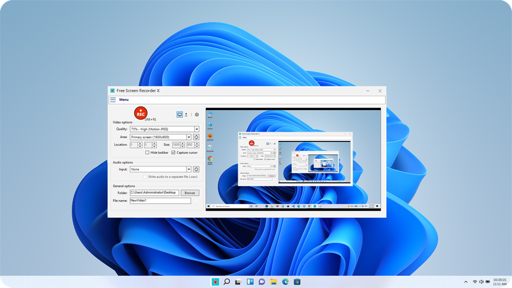 Free Screen Recorder X_1