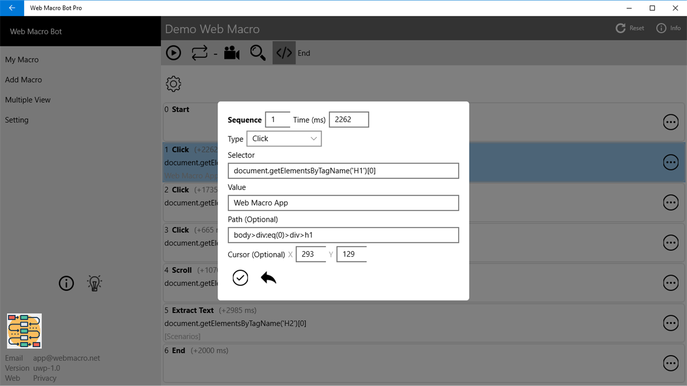 #5. Web Macro Bot (Windows) Podle: Aifen App