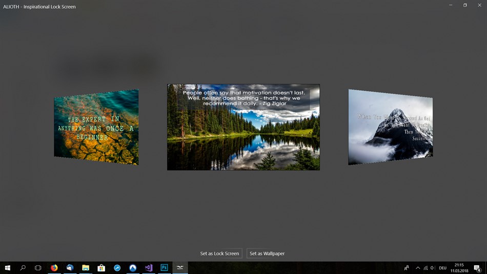 ALIOTH - Inspirational Lock Screen (Windows) 由: NV_Dev