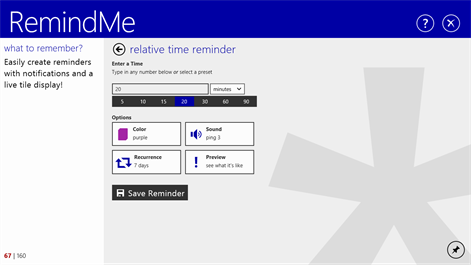 RemindMe for Windows Screenshots 2