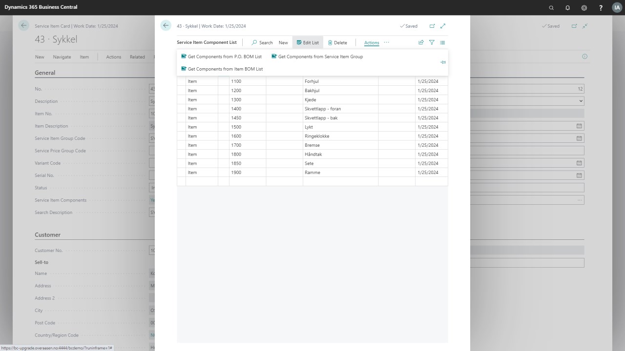 Snapshot 2 of Dynapro Service Management
