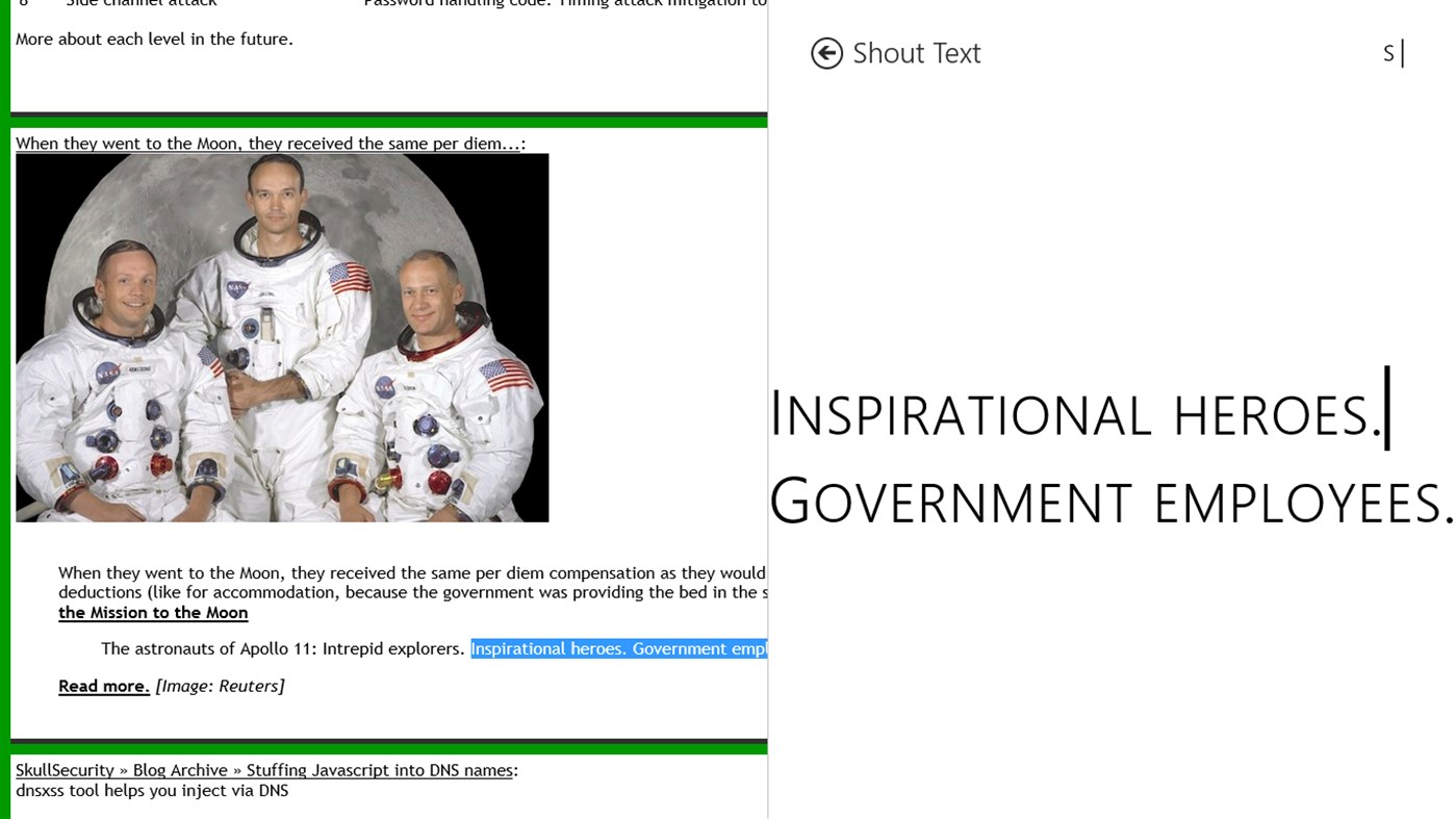 #5. Shout Text (Windows) 由: David Risney