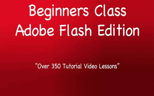 Beginners Guide To Adobe Flash screenshot 1